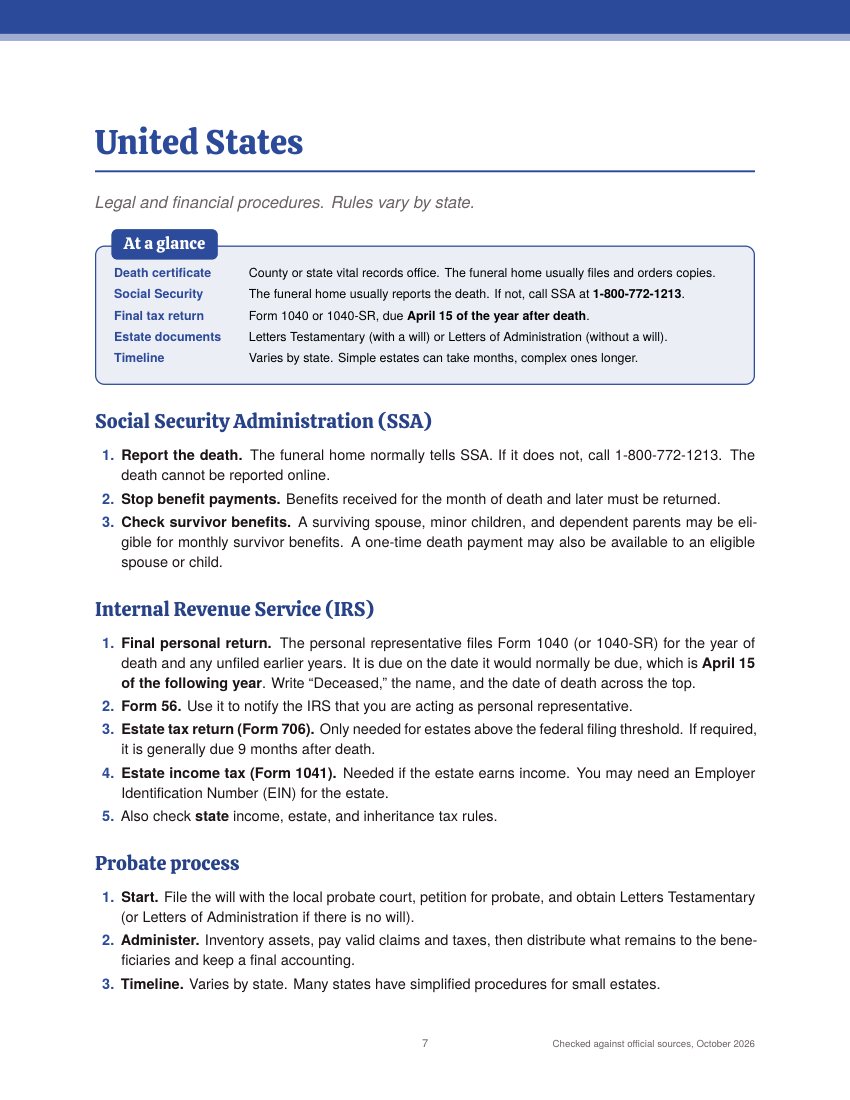 United States chapter with an at-a-glance box